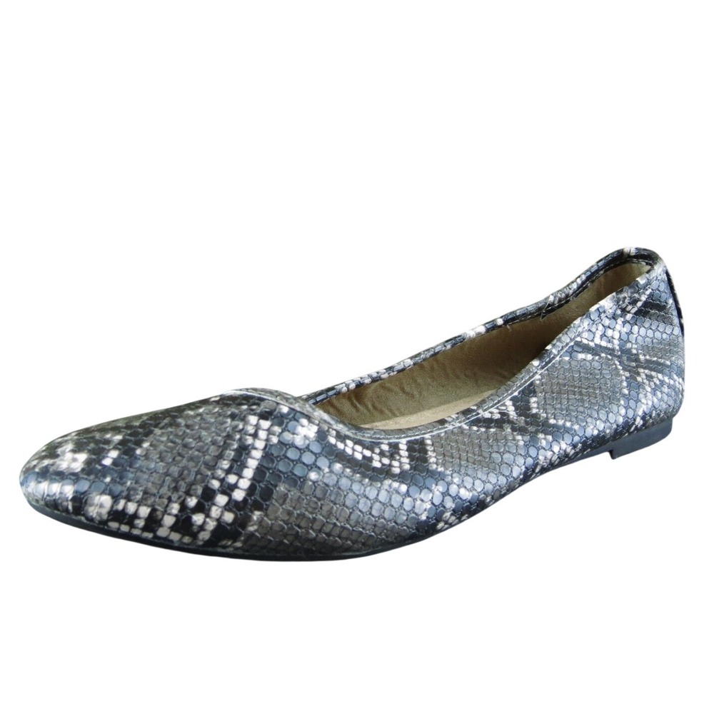 Old Navy‎  Women Ballet Shoes Gray Synthetic Slip On Size 8 Medium